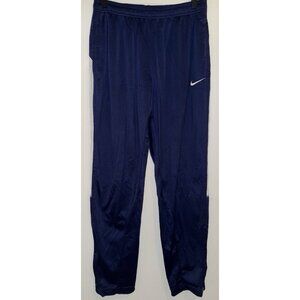 Nike Jogger Pants Men’s Size Small Blue Polyester With Zipper Ankles